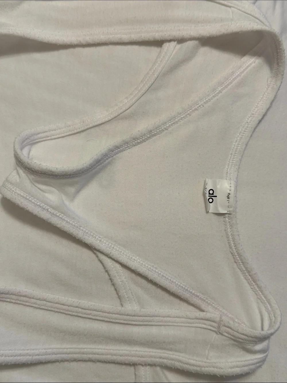 ALO Yoga White Racerback Tank